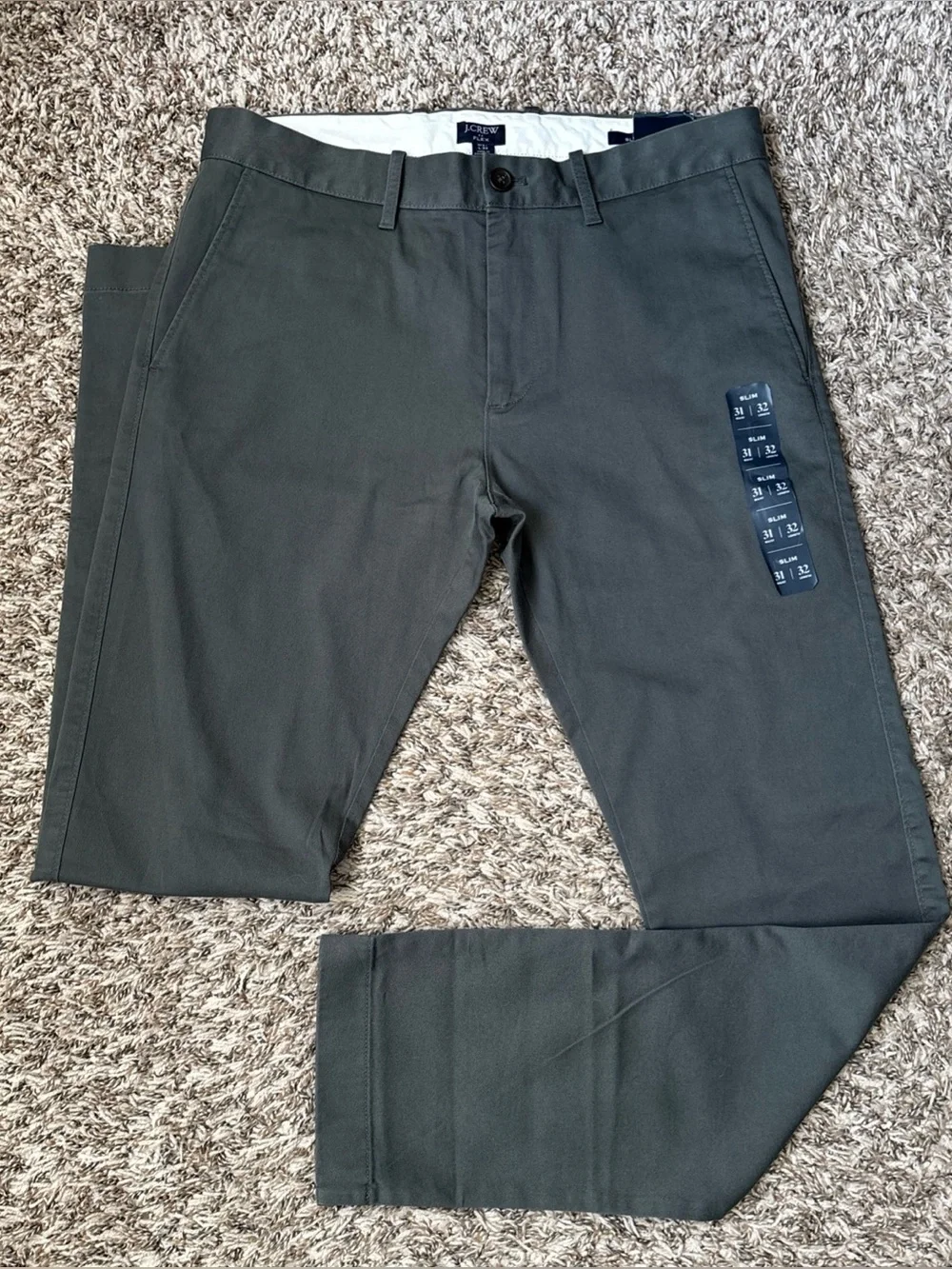 J. Crew Slim Men's Pants in Charcoal Gray